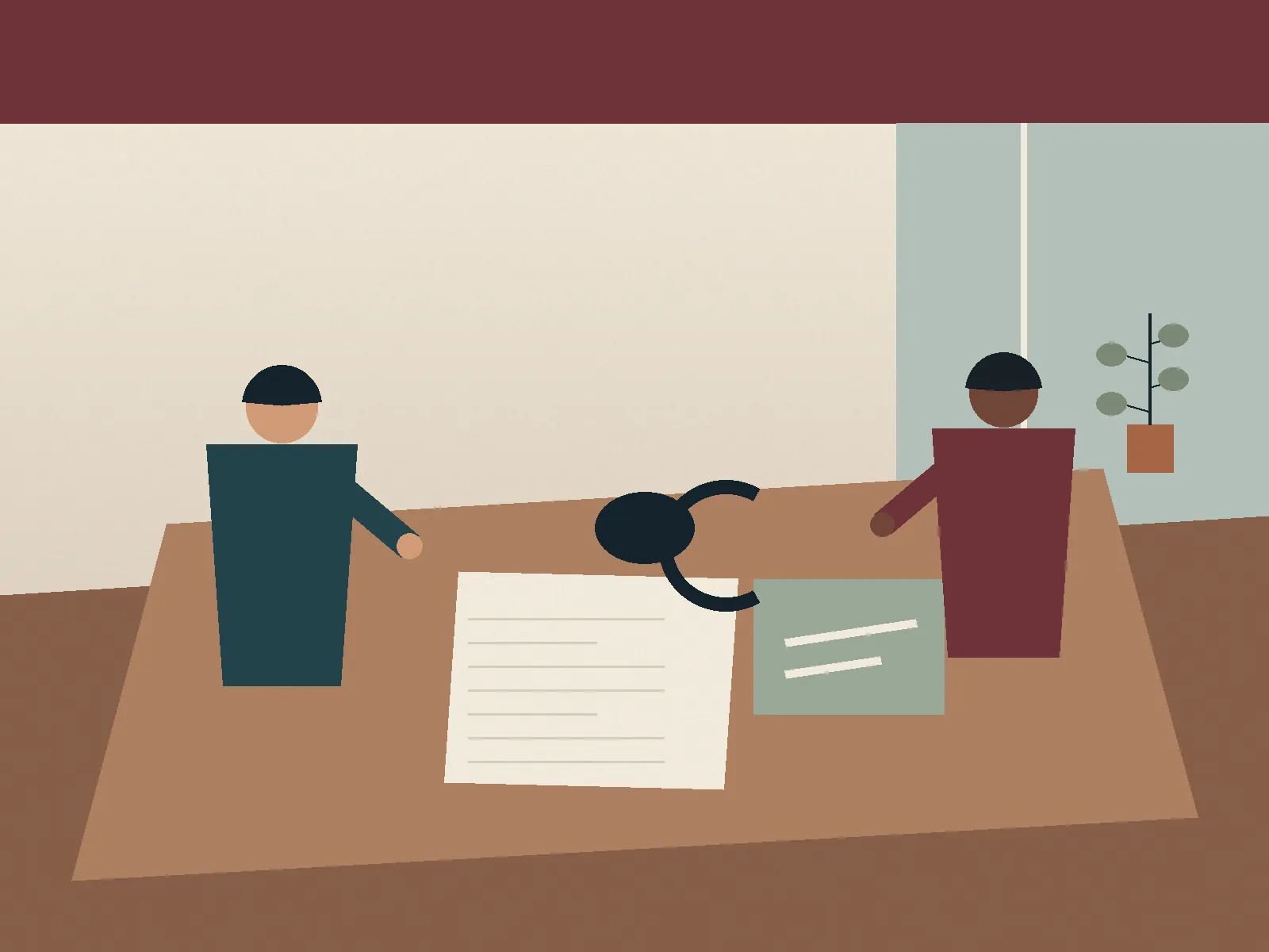 Un foyer organise ses priorités financières autour d’une table